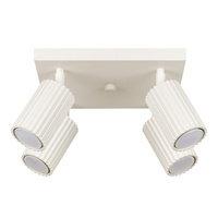Lampa Sufitowa Reflektor Tuba Spot 4x GU10 Beżowa Karbon Deep Space SL.1602 Sollux