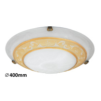 Plafon LED Lampa Sufitowa Oprawa Ścienna Natynkowa 2x E27 Biały Klasyczny Laretta Rabalux