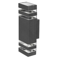 Kinkiet Ogrodowy Elewacyjny Podwójny góra dół INEZ DUO LED 2x GU10 ALUMINIUM Ciemno-szary IP54