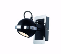 Lampa Ścienna Kinkiet MARC GU10 Ruchomy Czarny KM-1.93 Lamkur