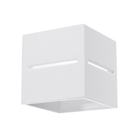 Lampa Ścienna Kinkiet Kostka G9 Kwadratowa Biała Nowoczesna Lobo Sollux