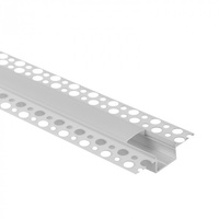 Profil Aluminiowy LED do Płyt GK Gipsowych REGIPS Szeroki Wpuszczany Podtynkowy Biały 2m z Kloszem Mlecznym do Taśm LED + Zaślepki seria GPS Ecolight