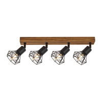 Lampa Sufitowa Punktowa Reflektor Spot E14 Brązowy Industrialny Zeus Rabalux