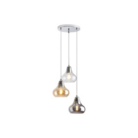 Lampa Wisząca Sufitowa 3x E27 Chrom Nowoczesny Jezabel Rabalux