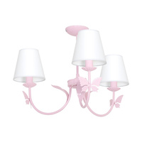Lampa Sufitowa Żyrandol ALICE Różowa 3xE14 Milagro