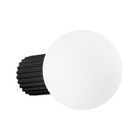 Kinkiet Łazienkowy Lampa Ścienna G9 Okrągła Czarny Nowoczesna Matowa IP44 Halo Sollux