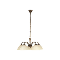 Lampa Sufitowa Wisząca Żyrandol 5x E14 Brązowy Klasyczny Regina 8175 Rabalux