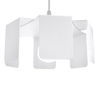 Lampa Sufitowa Wisząca Zwis E27 Żyrandol Nieregularna Biała Industrialna Tulip Sollux