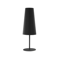 Lampa Stołowa Biurkowa Nocna UMBRELLA BLACK Abażur Czarna Klasyczna E27 5174 TK Lighting