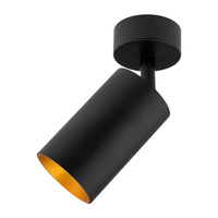 Lampa sufitowa ERIS SPOT Reflektor Oprawa Halogenowa GU10 Czarno-Złota