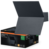 Kinkiet Ogrodowy Lampa Elewacyjna Zewnętrzna LED 9.5W 580lm 3000K Ciepła Szary IP44 Endura Osram