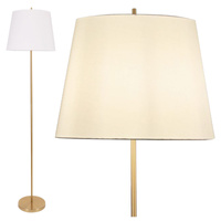 Lampa Podłogowa Oprawa Stojąca E27 Biała Złota ELENA Sanico Goldlux