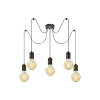 Lampa Wisząca Sufitowa E27 Złoty Industrialny Fidel Rabalux