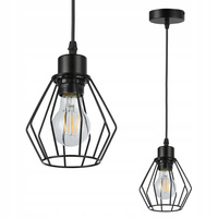 Lampa Sufitowa Oprawa Wisząca Zwis E27 Czarna Otto Masterled