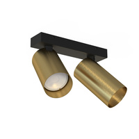 Lampa Sufitowa Oprawa Natynkowa Reflektor Punktowa 2x GU10 Złota Nowoczesna MONO 7782 Nowodvorski