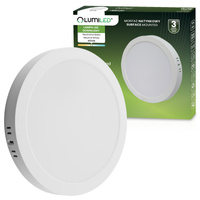 Oprawa Natynkowa Lampa LED Natynkowa Sufitowa 24W Okrągła 4000K GLOW Biała LUMILED