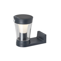 Lampa Ogrodowa Zewnętrzna Solarna Kinkiet Elewacyjny LED 3W 300lm 4000K IP54 z Czujnikiem Ruchu i Zmierzchu Szary Nowoczesny Angers Rabalux