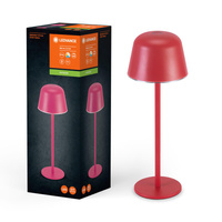 Lampa Stołowa Zewnętrzna LED Akumulatorowa Ściemnialna 2.5W 200lm 2700/4000/6500K IP54 Czerwony Endura Ledvance