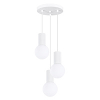 Lampa Sufitowa Wisząca Zwis 3x G9 Okrągła Biała Nowoczesna Matowa Halo Sollux