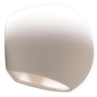 Lampa Ścienna Oprawa Natynkowa E27 Owalna Biała Nowoczesna Globe Sollux