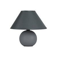 Lampa Stołowa Biurkowa Nocna E14 Szary Nowoczesny Ariel Rabalux