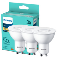 3PAK Żarówka LED GU10 4.7W = 50W 380lm 2700K Ciepła 36° PHILIPS