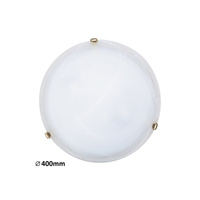 Plafon LED Lampa Sufitowa Oprawa Ścienna Natynkowa 2x E27 Biały Klasyczny Alabastro Rabalux