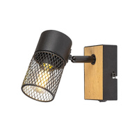Kinkiet Ścienny Lampa Punktowa Reflektor Spot E14 Brązowy Industrialny Metta 71151 Rabalux
