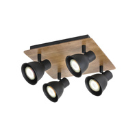 Lampa Sufitowa Oprawa Halogenowa Punktowa Reflektor Spot 4x GU10 Brązowy Industrialny Mac 5905 Rabalux
