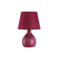 Lampa Stołowa Biurkowa Nocna E14 Bordowy Klasyczny Ingrid 4478 Rabalux