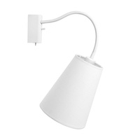 Lampa Ścienna FLEX SHADE 9746 Nowodvorski Biała E27 Kinkiet Materiał+Stal Minimalistyczna