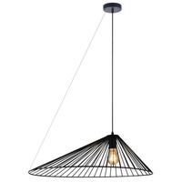 Lampa Sufitowa Wisząca Zwis E27 Czarna Aurora Sanico Goldlux