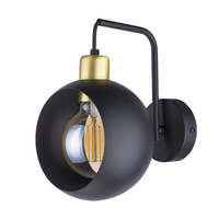 Lampa Ścienna Kinkiet CYKLOP Czarna Patyna Nowoczesna E27 2750 TK Lighting