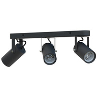 Lampa Sufitowa Spot Tuba Reflektor Oprawa Halogenowa 3x GU10 Ruchomy Czarny Simon Masterled