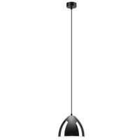 Lampa Wisząca Sufitowa MIA E27 Czarna Chrom LM-1.130 Lamkur