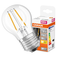 Żarówka LED P45 Kulka E27 1.5W = 15W 136lm 2700K Ciepła 300° Retrofit Filament CLASSIC Osram