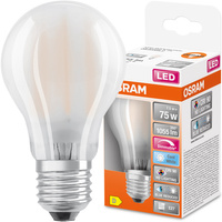 Żarówka LED E27 A60 7,5W = 75W 1055lm 4000K Neutralna 300° CRI90 Filament Ściemnialna OSRAM SUPER STAR+