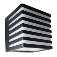 Kinkiet Zewnętrzny Oprawa Elewacyjna Lampa LED 4000K Kwadrat Czarna