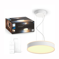 Lampa Sufitowa Wisząca LED ENRAVE Biała 33,5W CCT PHILIPS HUE Bluetooth + Przełącznik Dimmer Switch