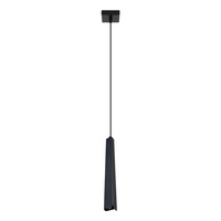 Lampa Sufitowa Wisząca Zwis G9 Żyrandol Tubularna Czarna Skandynawska Prysm Sollux