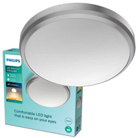 Lampa Sufitowa Plafon Łazienkowy LED 6W 600lm 2700K IP44 Nikiel Doris Bathroom Philips