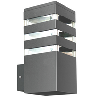 Kinkiet ogrodowy prosty lampa elewacyjna LED E27 TEKSAS grafit GOLDLUX (Polux)