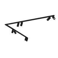 Lampa Sufitowa Oprawa Natynkowa Reflektor Punktowa 8x GU10 Czarna Nowoczesna MONO CORNER 7721 Nowodvorski