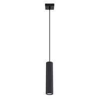 Lampa Wisząca Sufitowa Zwis Tuba Spot 1x GU10 Czarna Karbon Deep Space SL.1573 Sollux