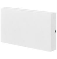 Kinkiet Ogrodowy Elewacyjny LED Biały Góra i Dół 11W 2x450lm IP44 PROSTOKĄT CHICAGO GOLDLUX (Polux)