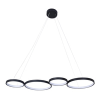 Lampa LED Sufitowa Wisząca Zwis 42W 5700lm 4000K Neutralna Czarna Flamenco Sanico Goldlux