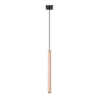 Lampa Sufitowa Wisząca Zwis G9 Żyrandol Tubularna drewno Nowoczesna Pastelo Sollux