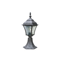 Lampa Ogrodowa Słupek Zewnętrzny Stojący E27 IP43 41.5cm Srebrny Klasyczny Toscana Rabalux
