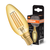 Żarówka LED Dekoracyjna B32 Świeczka E14 4W = 35W 410lm 2400K Ciepła 300° Vintage 1906 Osram