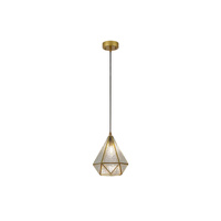 Lampa Wisząca Sufitowa Zwis E14 Złoty Vintage Norah Rabalux